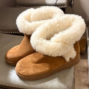 SO Tan Faux Fur Women's Winter Boots